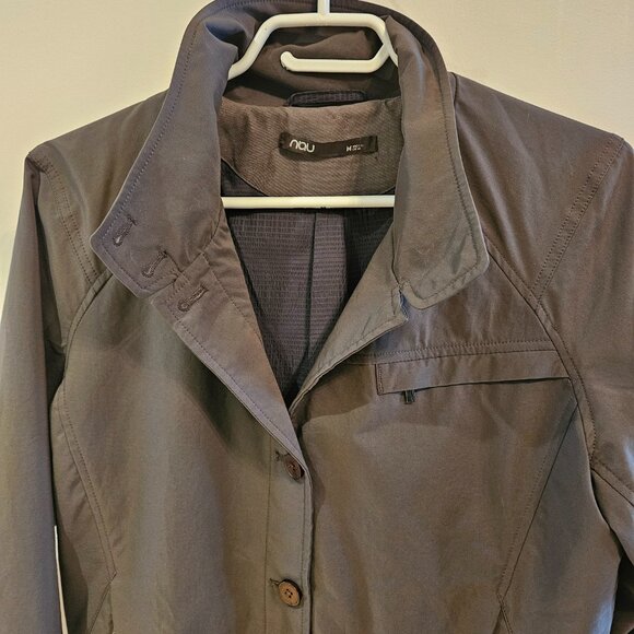 NAU khaki green lined jacket - Wear collar two ways - Mint - Sz M - Picture 3 of 8